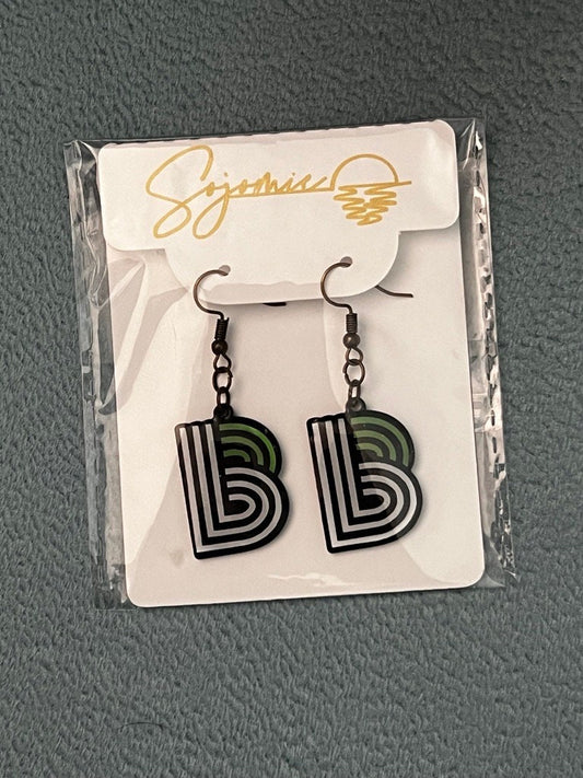 Big Brothers Big Sisters BBBS Block Logo Earrings – Handmade, Lightweight, and Meaningful