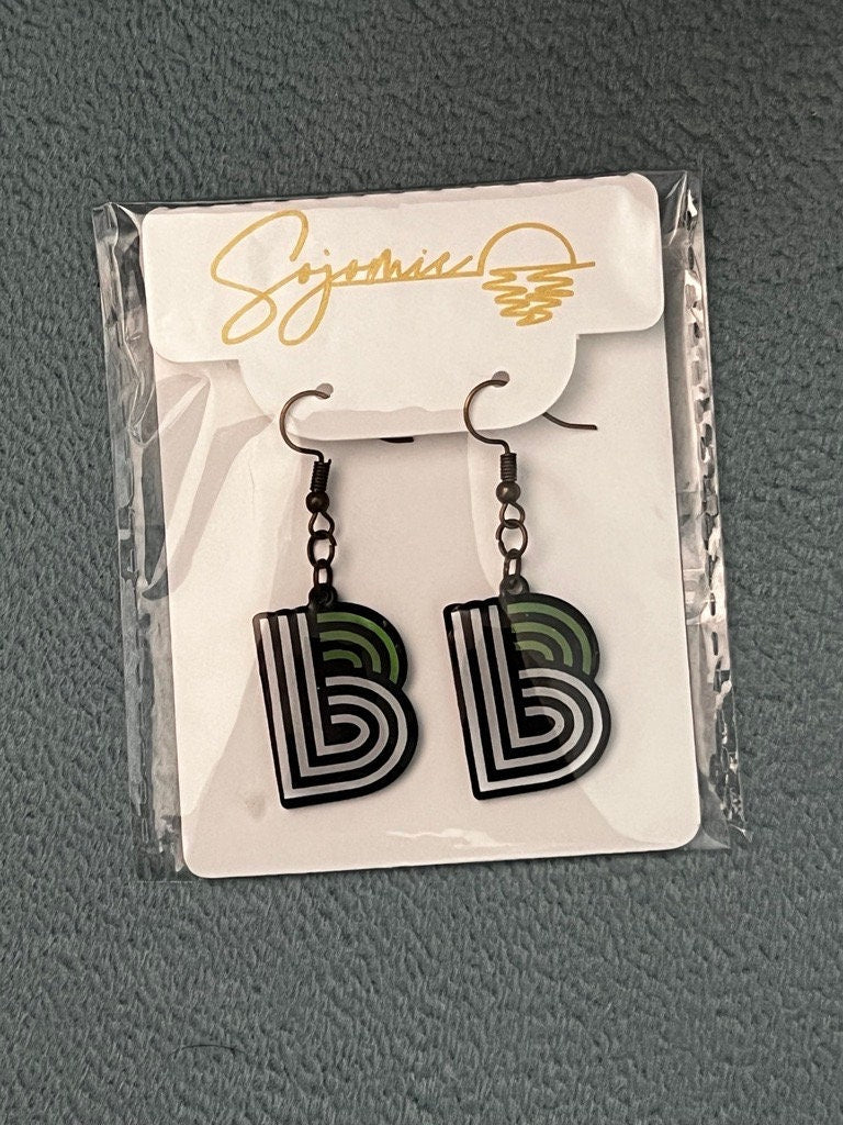 Big Brothers Big Sisters BBBS Block Logo Earrings – Handmade, Lightweight, and Meaningful