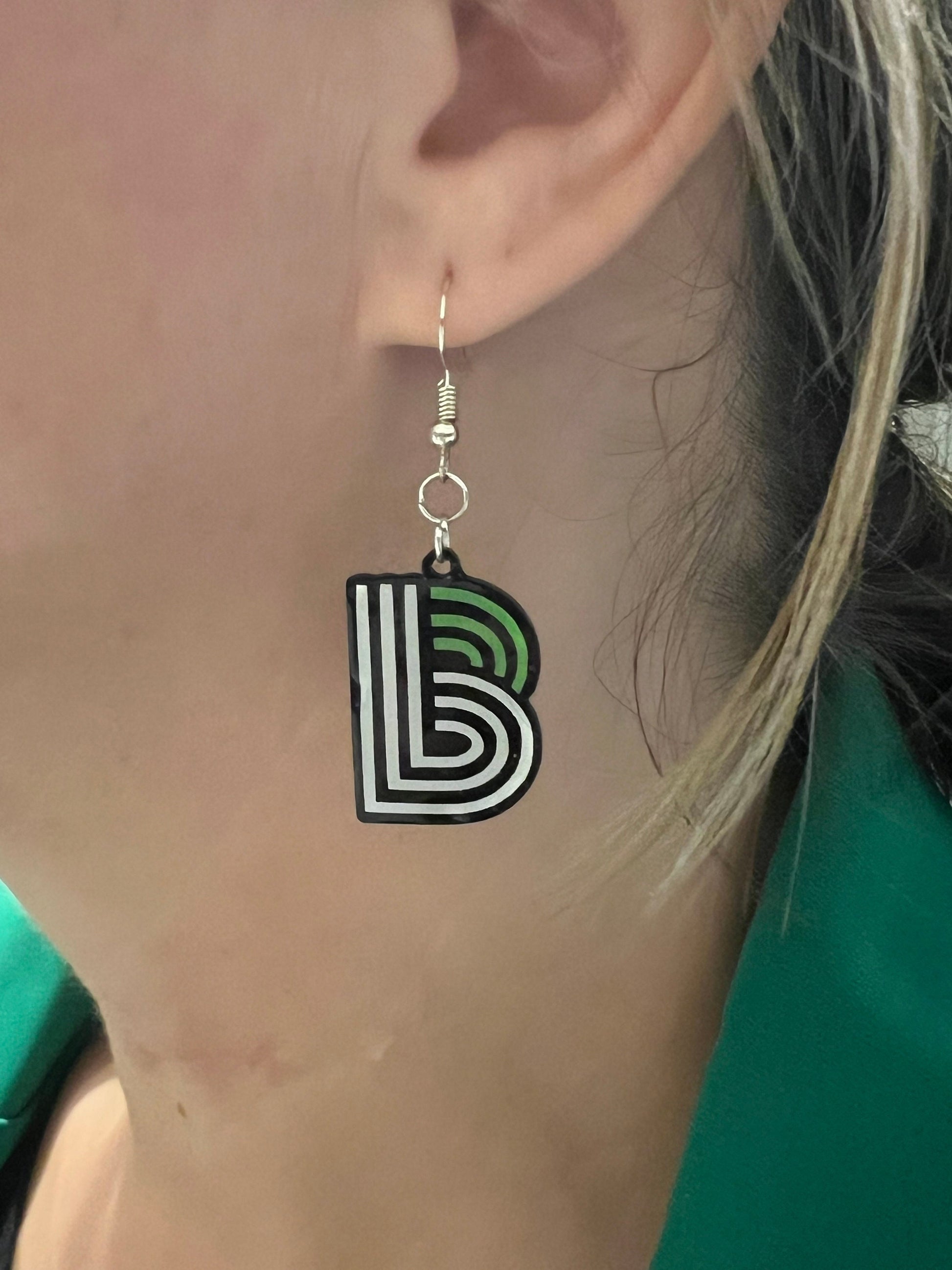 Big Brothers Big Sisters BBBS Block Logo Earrings – Handmade, Lightweight, and Meaningful