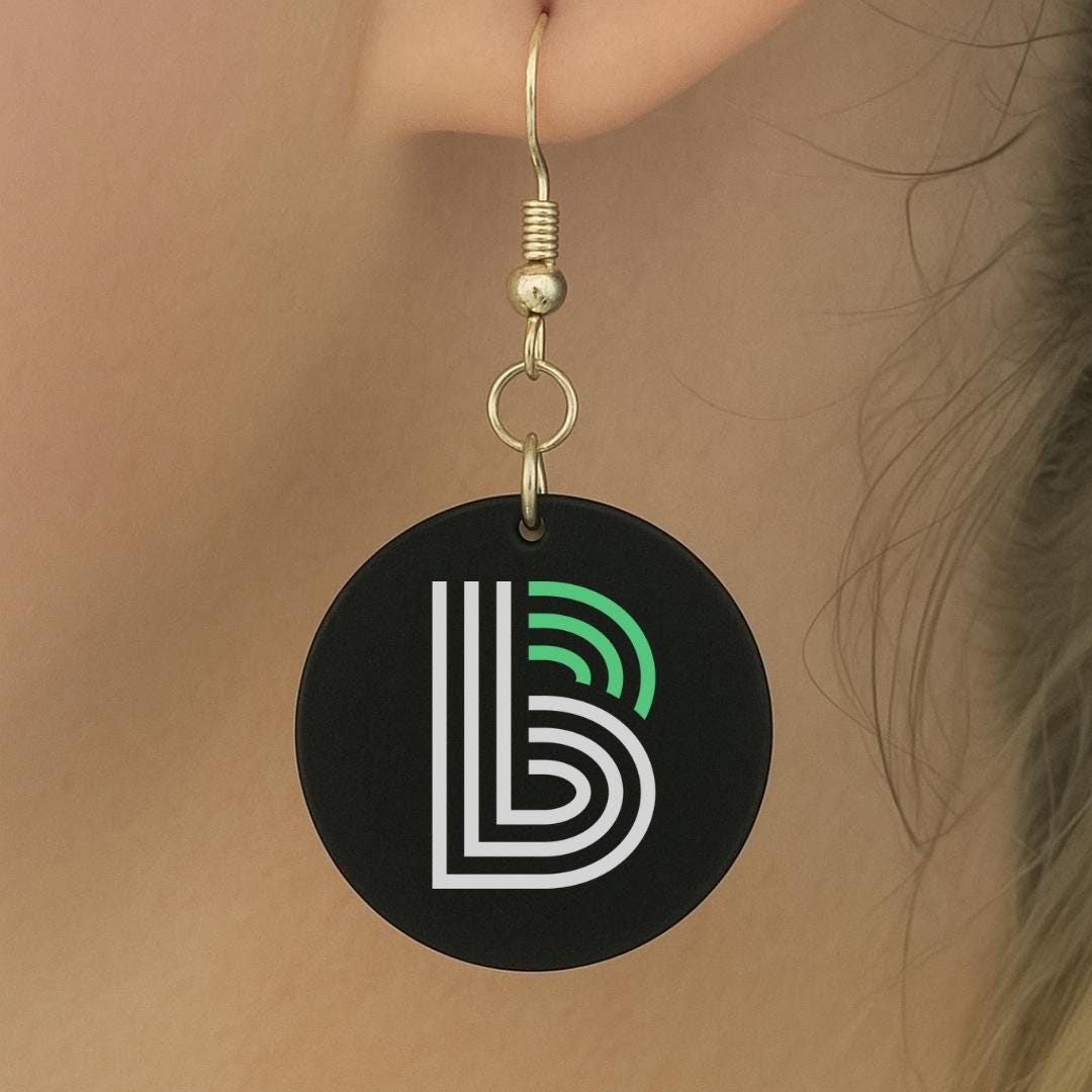 Big Brothers Big Sisters BBBS Block Logo Earrings – Handmade, Lightweight, and Meaningful