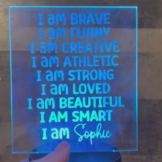 Custom motivational light up sign