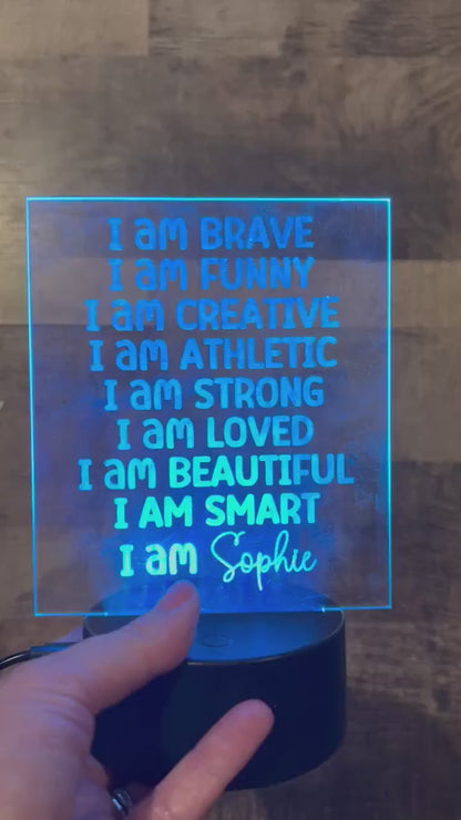 Custom motivational light up sign